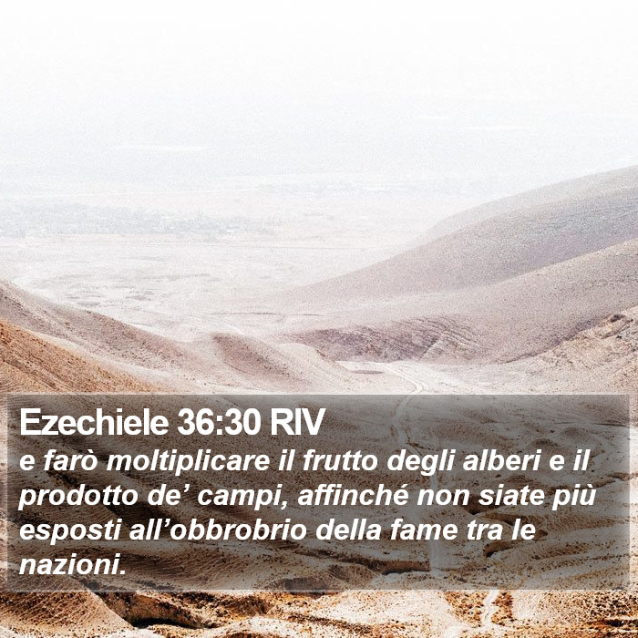 Ezechiele 36:30 RIV Bible Study
