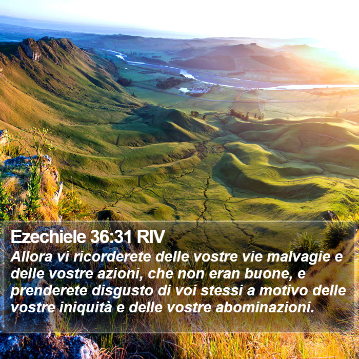 Ezechiele 36:31 RIV Bible Study