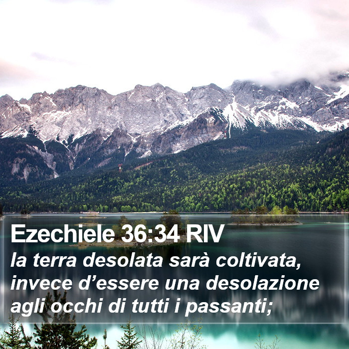 Ezechiele 36:34 RIV Bible Study