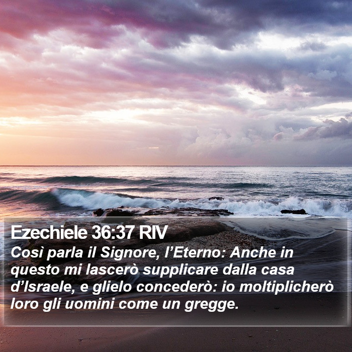 Ezechiele 36:37 RIV Bible Study