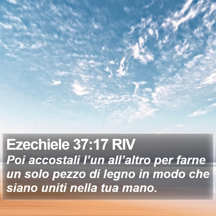 Ezechiele 37:17 RIV Bible Study