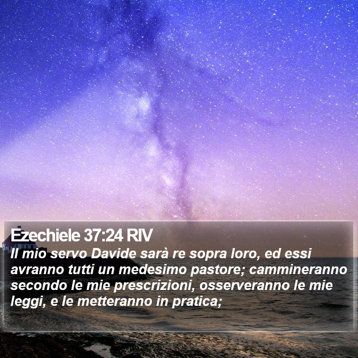 Ezechiele 37:24 RIV Bible Study