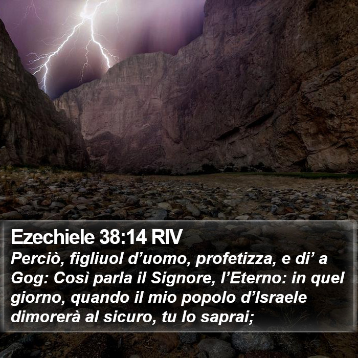 Ezechiele 38:14 RIV Bible Study
