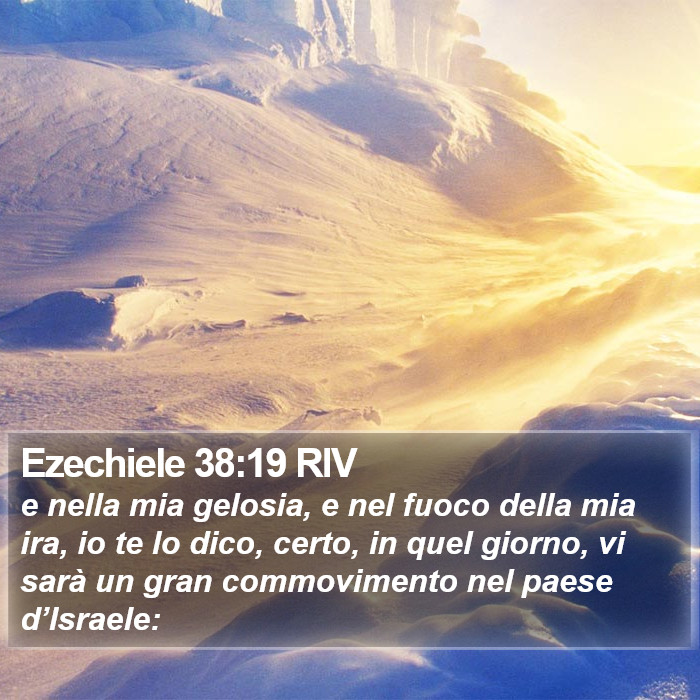 Ezechiele 38:19 RIV Bible Study