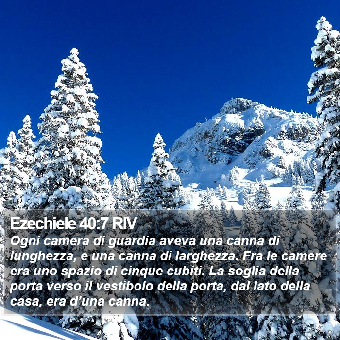 Ezechiele 40:7 RIV Bible Study