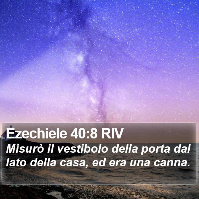 Ezechiele 40:8 RIV Bible Study