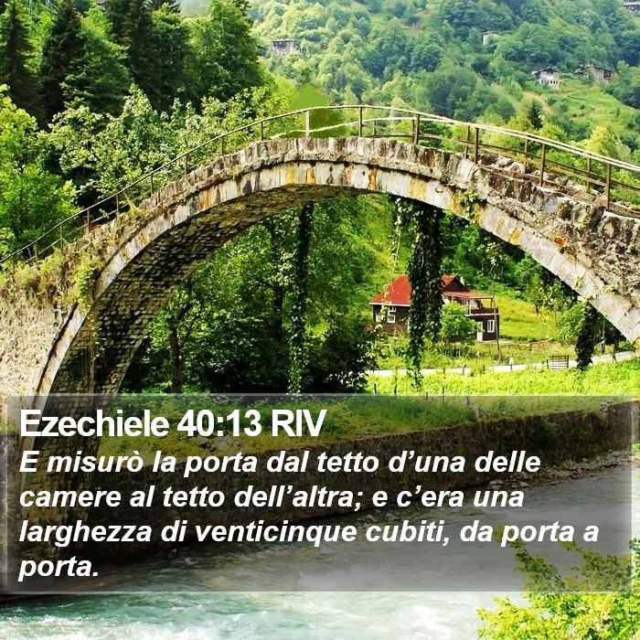 Ezechiele 40:13 RIV Bible Study