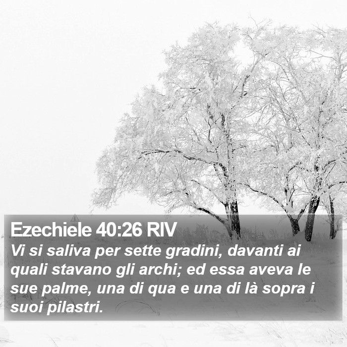 Ezechiele 40:26 RIV Bible Study