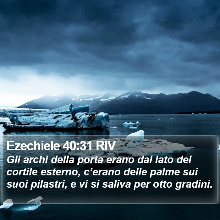 Ezechiele 40:31 RIV Bible Study