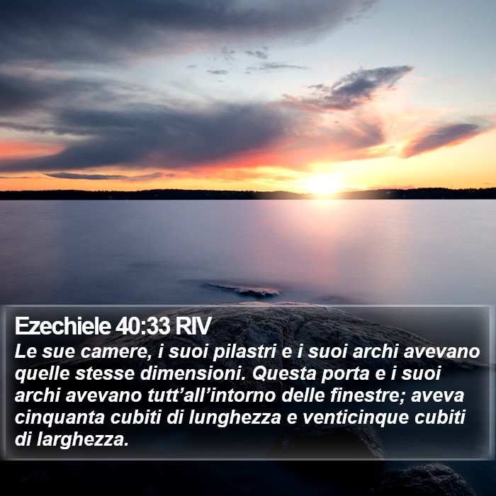 Ezechiele 40:33 RIV Bible Study