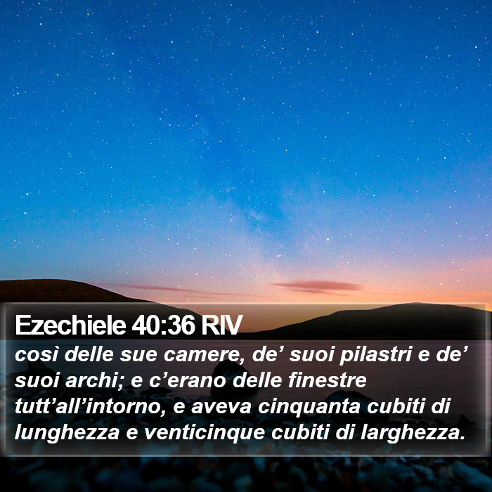 Ezechiele 40:36 RIV Bible Study