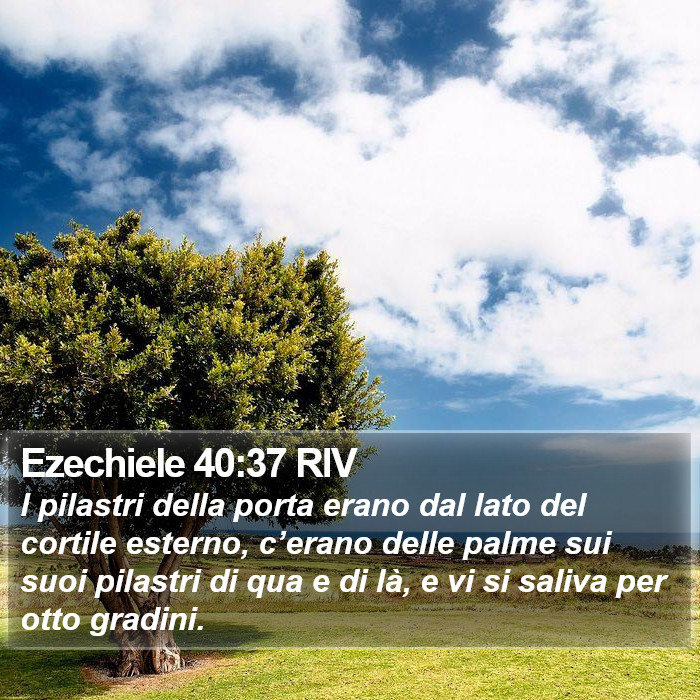 Ezechiele 40:37 RIV Bible Study