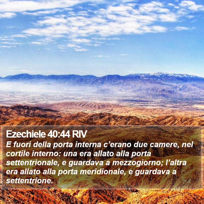 Ezechiele 40:44 RIV Bible Study