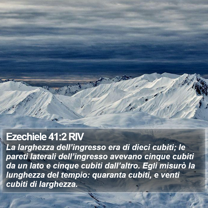 Ezechiele 41:2 RIV Bible Study