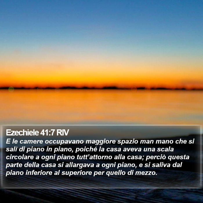 Ezechiele 41:7 RIV Bible Study