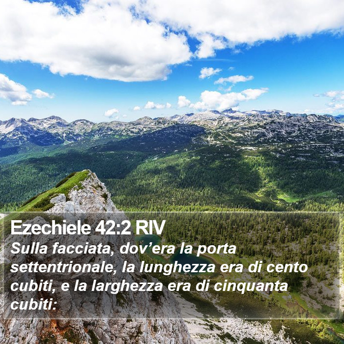 Ezechiele 42:2 RIV Bible Study