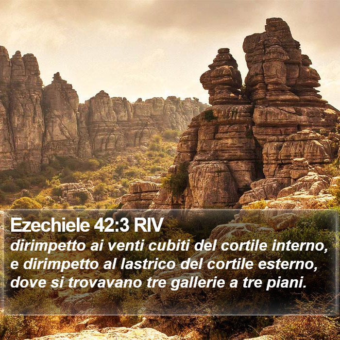 Ezechiele 42:3 RIV Bible Study