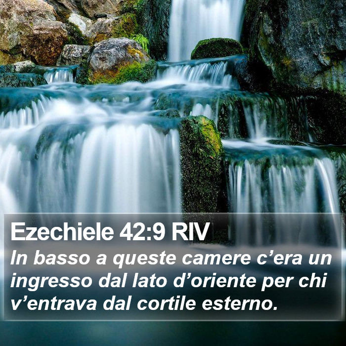 Ezechiele 42:9 RIV Bible Study