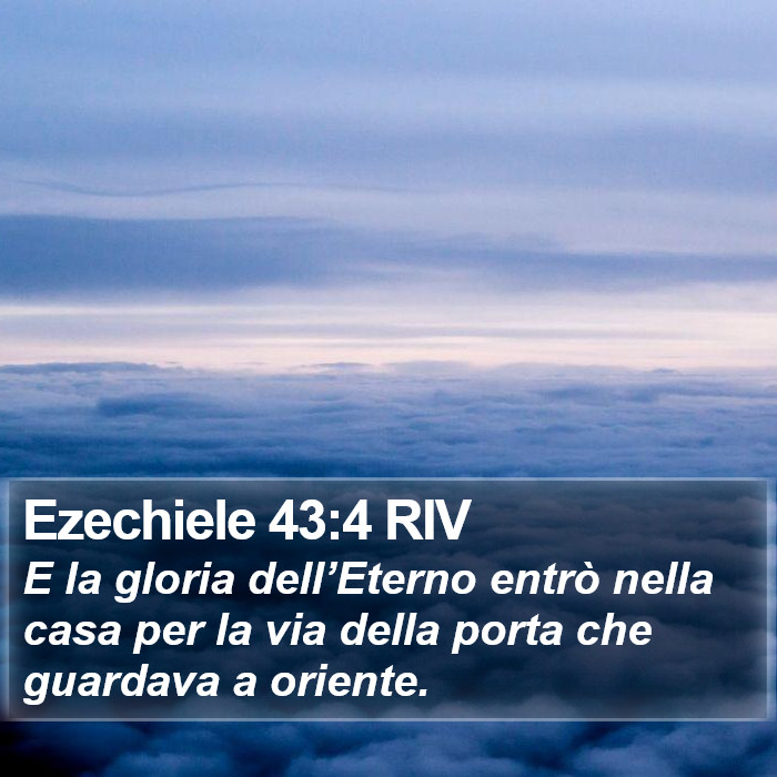 Ezechiele 43:4 RIV Bible Study