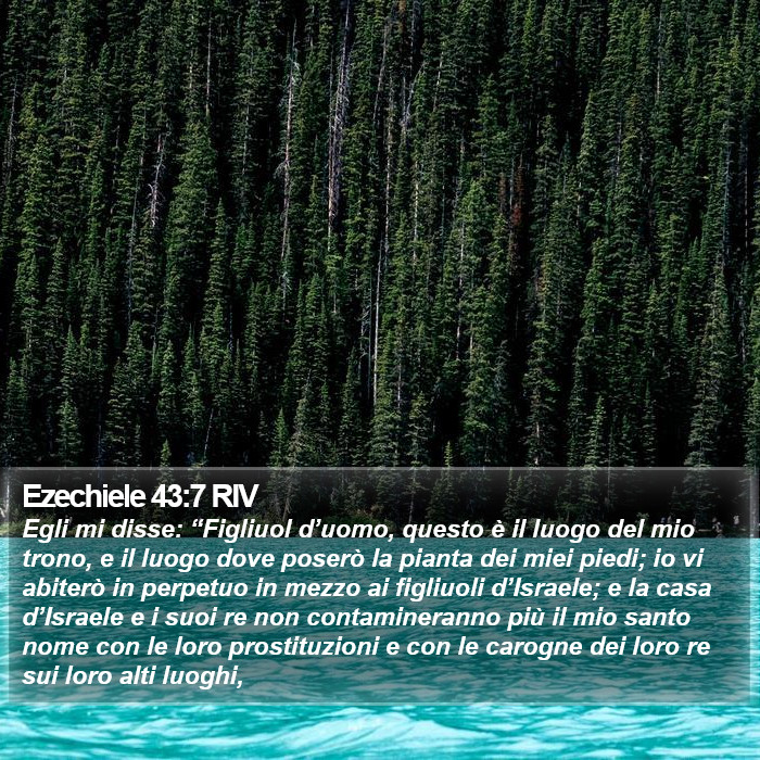 Ezechiele 43:7 RIV Bible Study