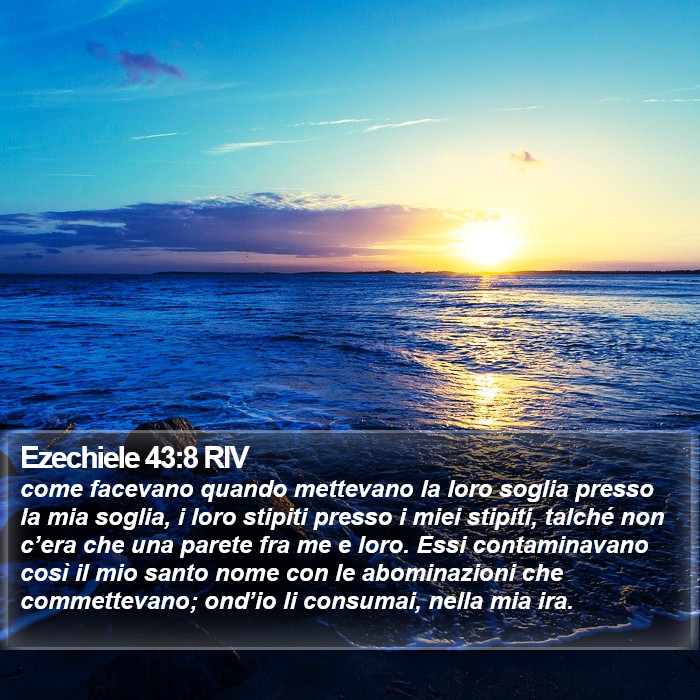 Ezechiele 43:8 RIV Bible Study