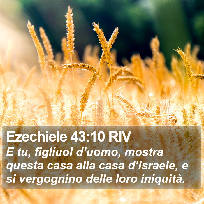 Ezechiele 43:10 RIV Bible Study