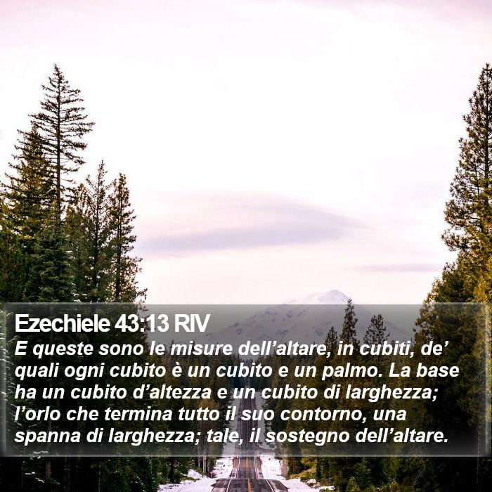 Ezechiele 43:13 RIV Bible Study