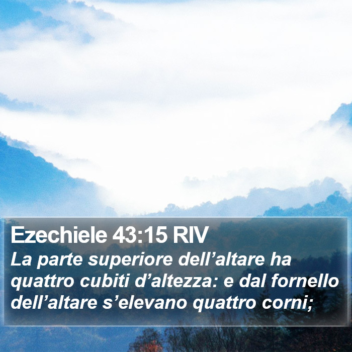Ezechiele 43:15 RIV Bible Study