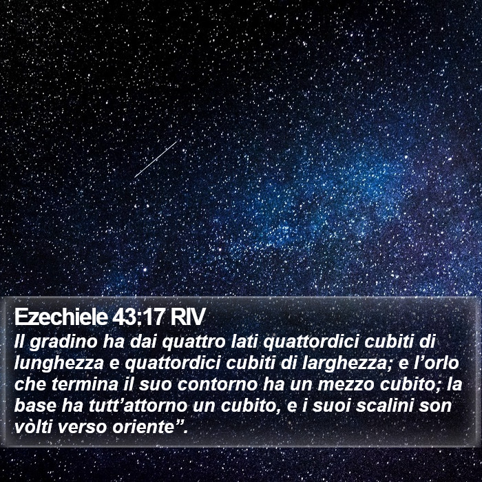 Ezechiele 43:17 RIV Bible Study