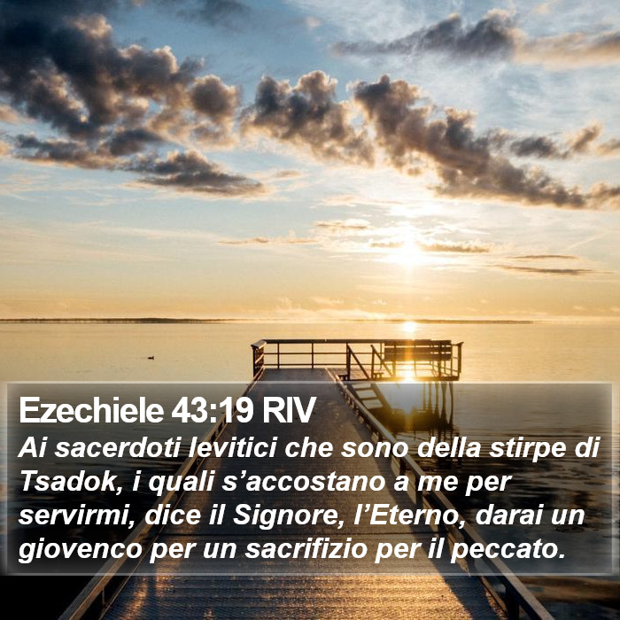 Ezechiele 43:19 RIV Bible Study