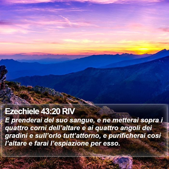 Ezechiele 43:20 RIV Bible Study