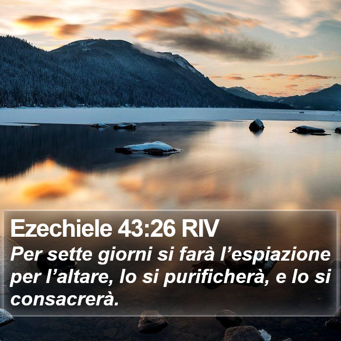 Ezechiele 43:26 RIV Bible Study