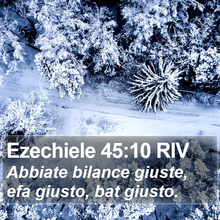 Ezechiele 45:10 RIV Bible Study