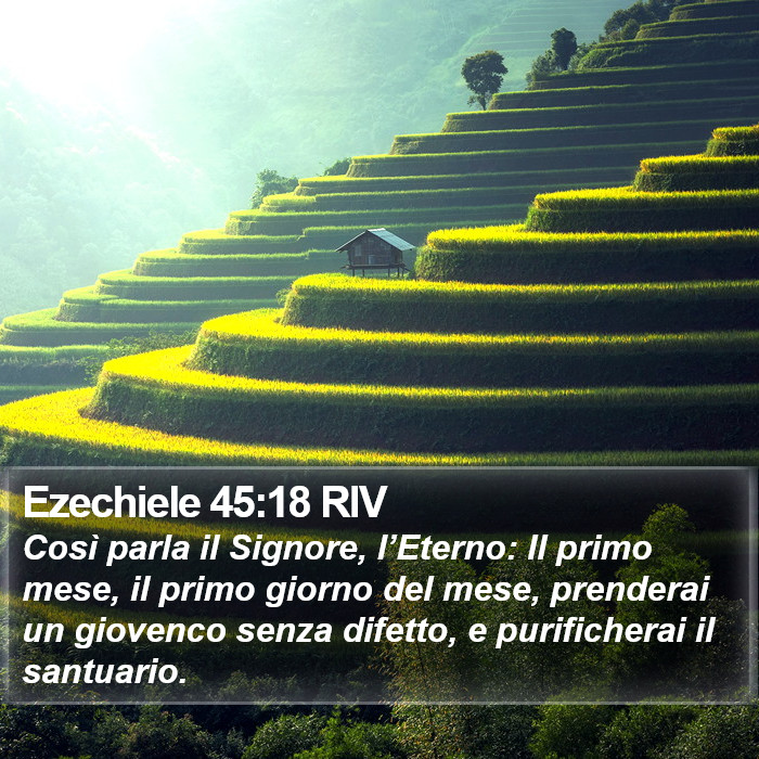 Ezechiele 45:18 RIV Bible Study