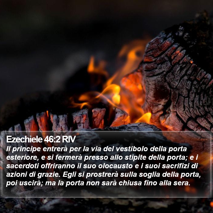 Ezechiele 46:2 RIV Bible Study