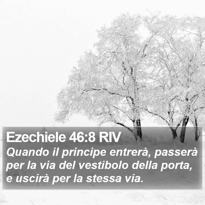 Ezechiele 46:8 RIV Bible Study