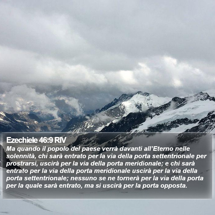 Ezechiele 46:9 RIV Bible Study
