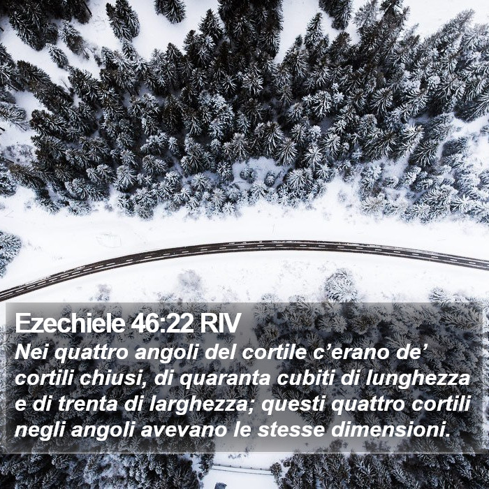Ezechiele 46:22 RIV Bible Study