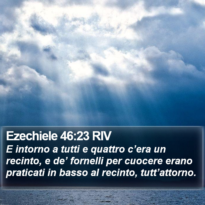 Ezechiele 46:23 RIV Bible Study