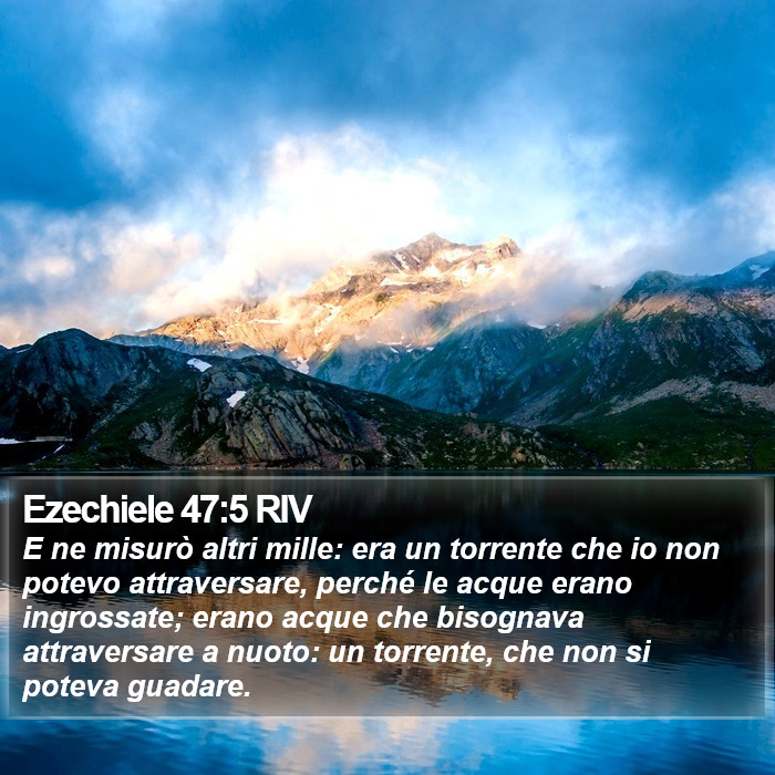 Ezechiele 47:5 RIV Bible Study