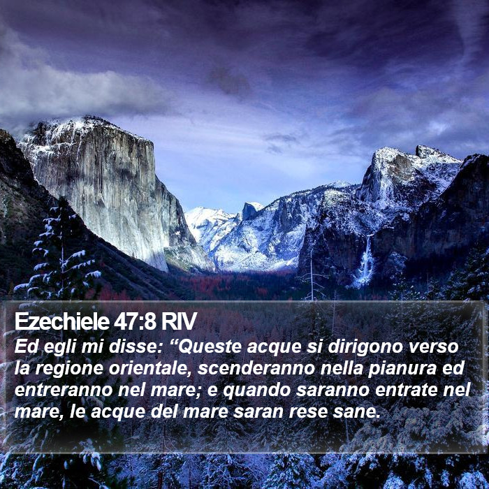 Ezechiele 47:8 RIV Bible Study