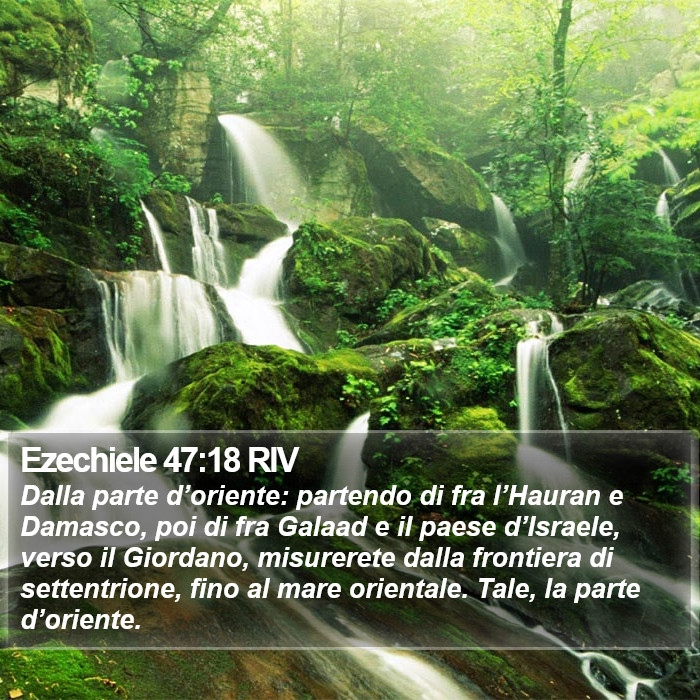 Ezechiele 47:18 RIV Bible Study