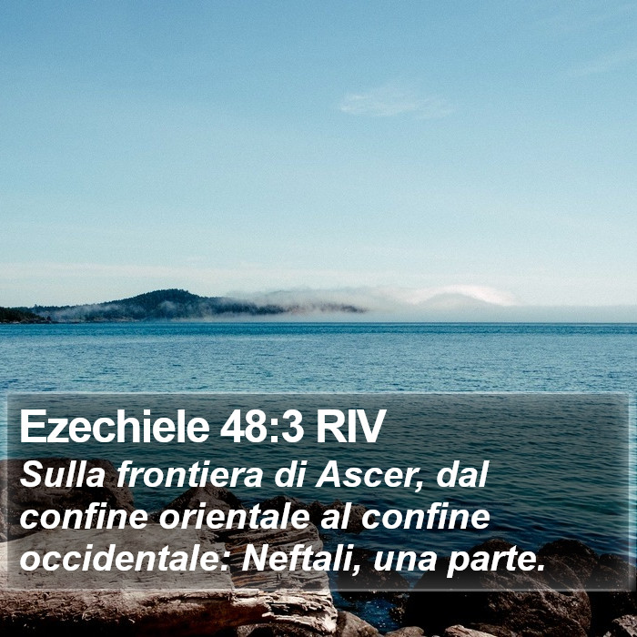 Ezechiele 48:3 RIV Bible Study