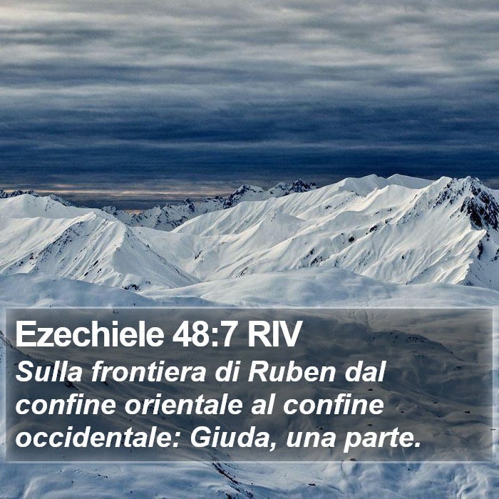 Ezechiele 48:7 RIV Bible Study