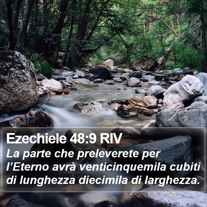 Ezechiele 48:9 RIV Bible Study