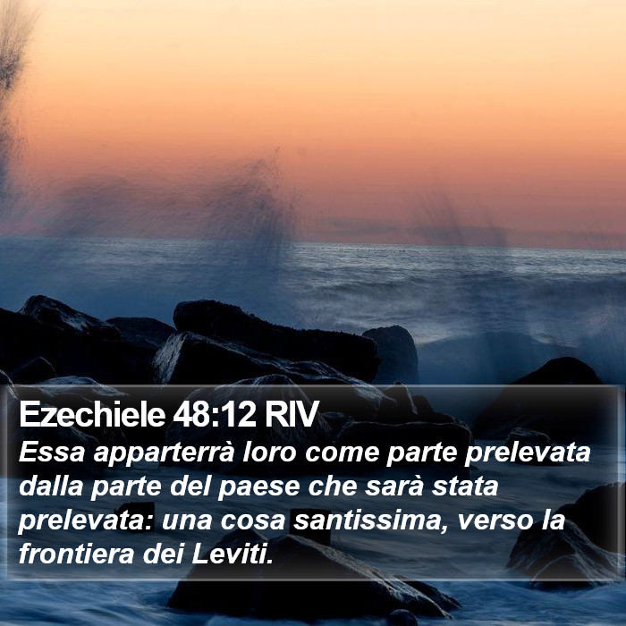 Ezechiele 48:12 RIV Bible Study