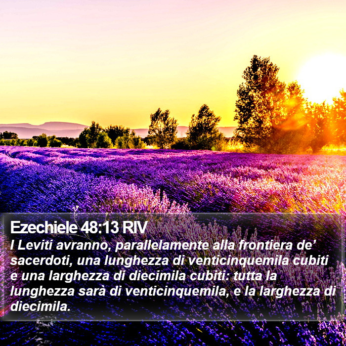 Ezechiele 48:13 RIV Bible Study