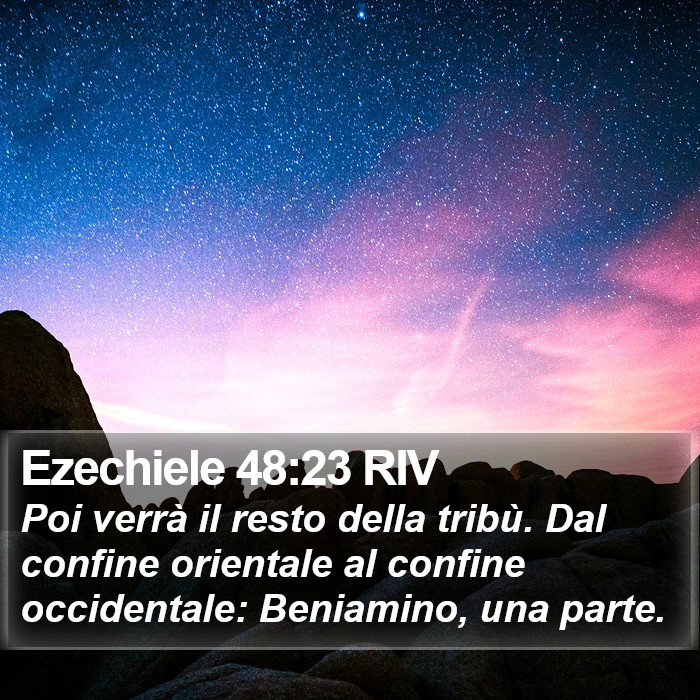 Ezechiele 48:23 RIV Bible Study