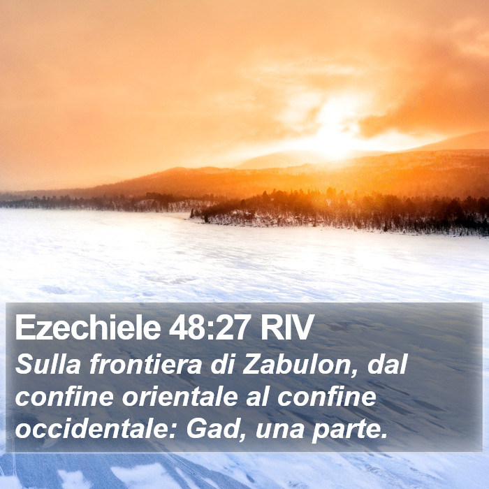 Ezechiele 48:27 RIV Bible Study