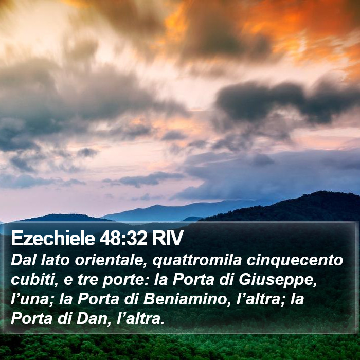 Ezechiele 48:32 RIV Bible Study